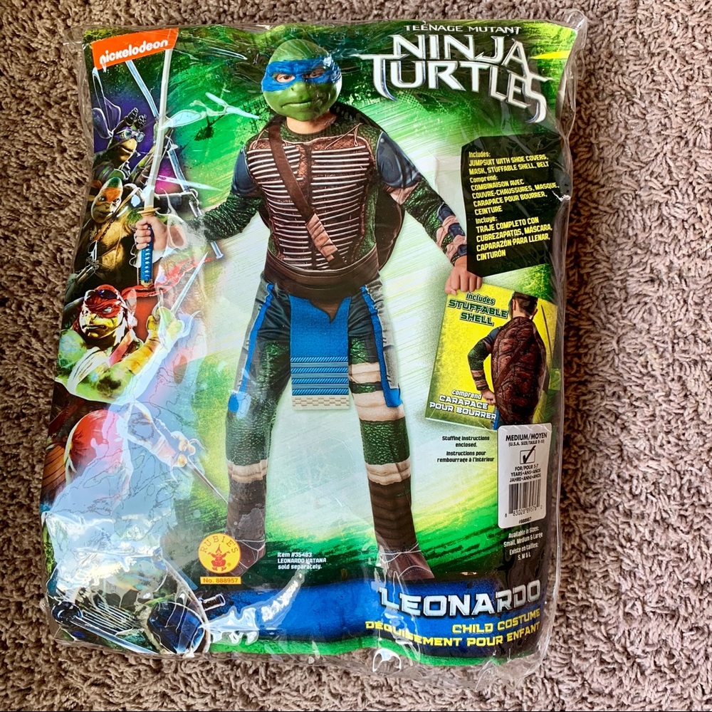 Ninja Turtles Leonardo Costume Youth M (8-10)